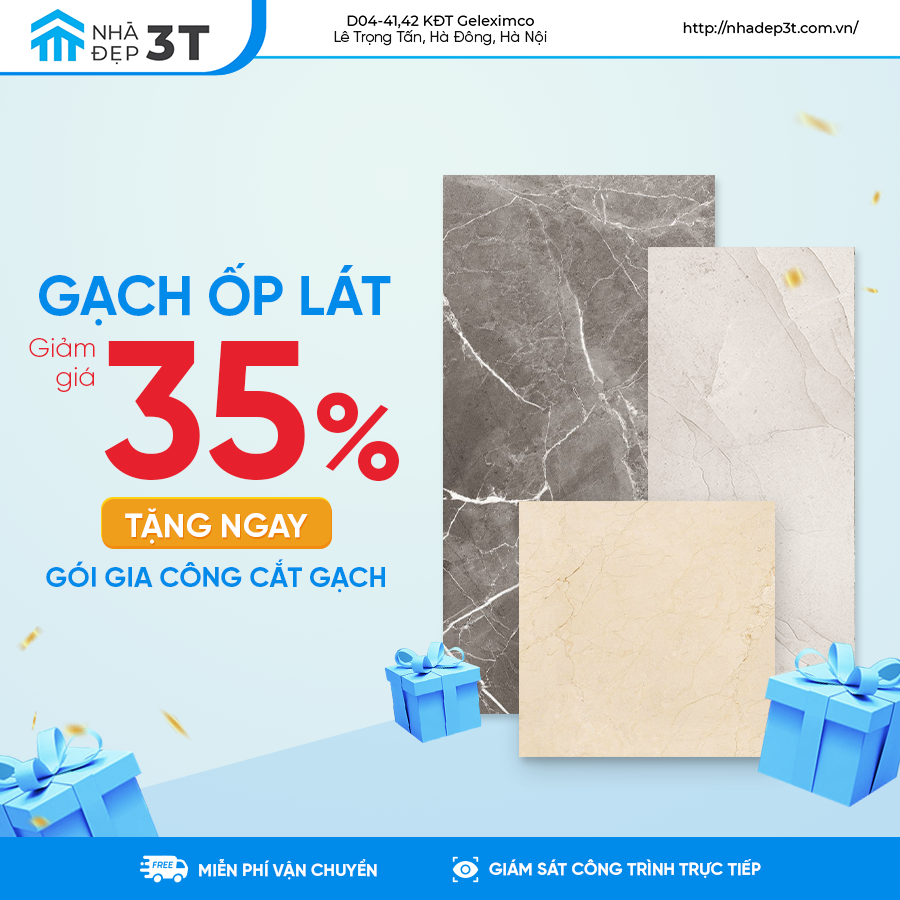 THÁNG 10 ĐẶC BIỆT - GIẢM TỚI 35% VỚI GẠCH ỐP LÁT